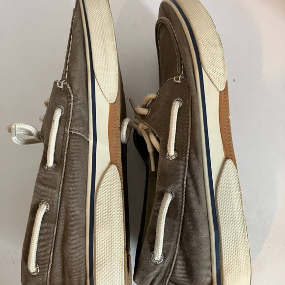 Sperry Top Sider Mens 2 Eyed Brown Washed Slip On/tie Boat Shoes Size 12 M. - Picture 7 of 11